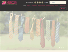 Tablet Screenshot of hibiscuscuisine.com